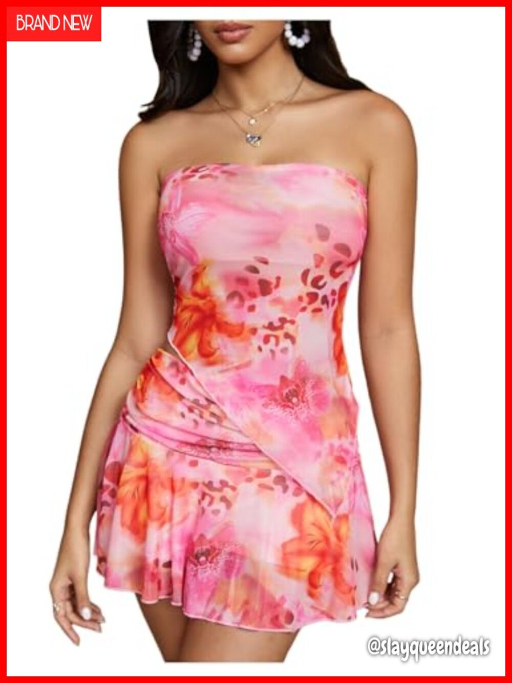 Floral Asymmetrical Ruffle Mini Skirt Y2K Summer Vacation Outfit